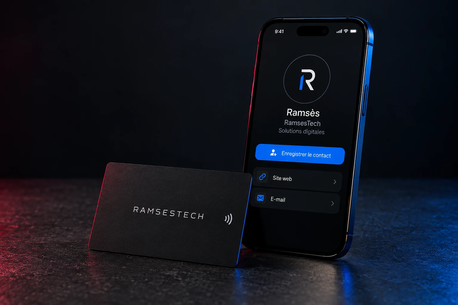 Concept de carte digitale RamsesTech